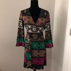 Diane von Furstenberg mini Julien silk wrap dress